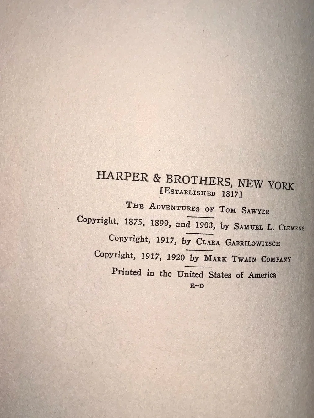 Vintage Adventures Tom Sawyer 1920 Original Mark Twain Green Hardcover Collectib
